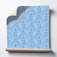 Carolina Sky Damask Printed Grasscloth Wallpaper
