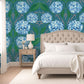 Carolina Sky Hydrangea Printed Clay-Coated Wallpaper