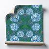 Carolina Sky Hydrangea Printed Clay-Coated Wallpaper