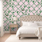 Carolina Rose Bamboo Lattice Printed Clay-Coated Wallpaper