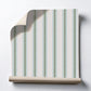Carolina Sky Stripes Printed Grasscloth Wallpaper