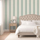 Carolina Rose Stripes Printed Grasscloth Wallpaper